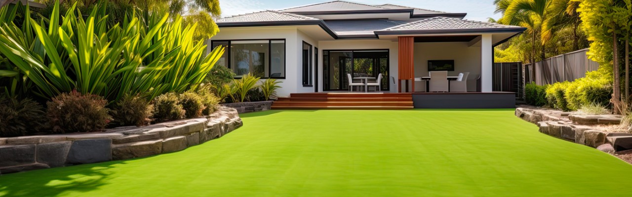 Artificial Grass - Irrigation is not needed, No mowing required, Maintains color and thickness year round.